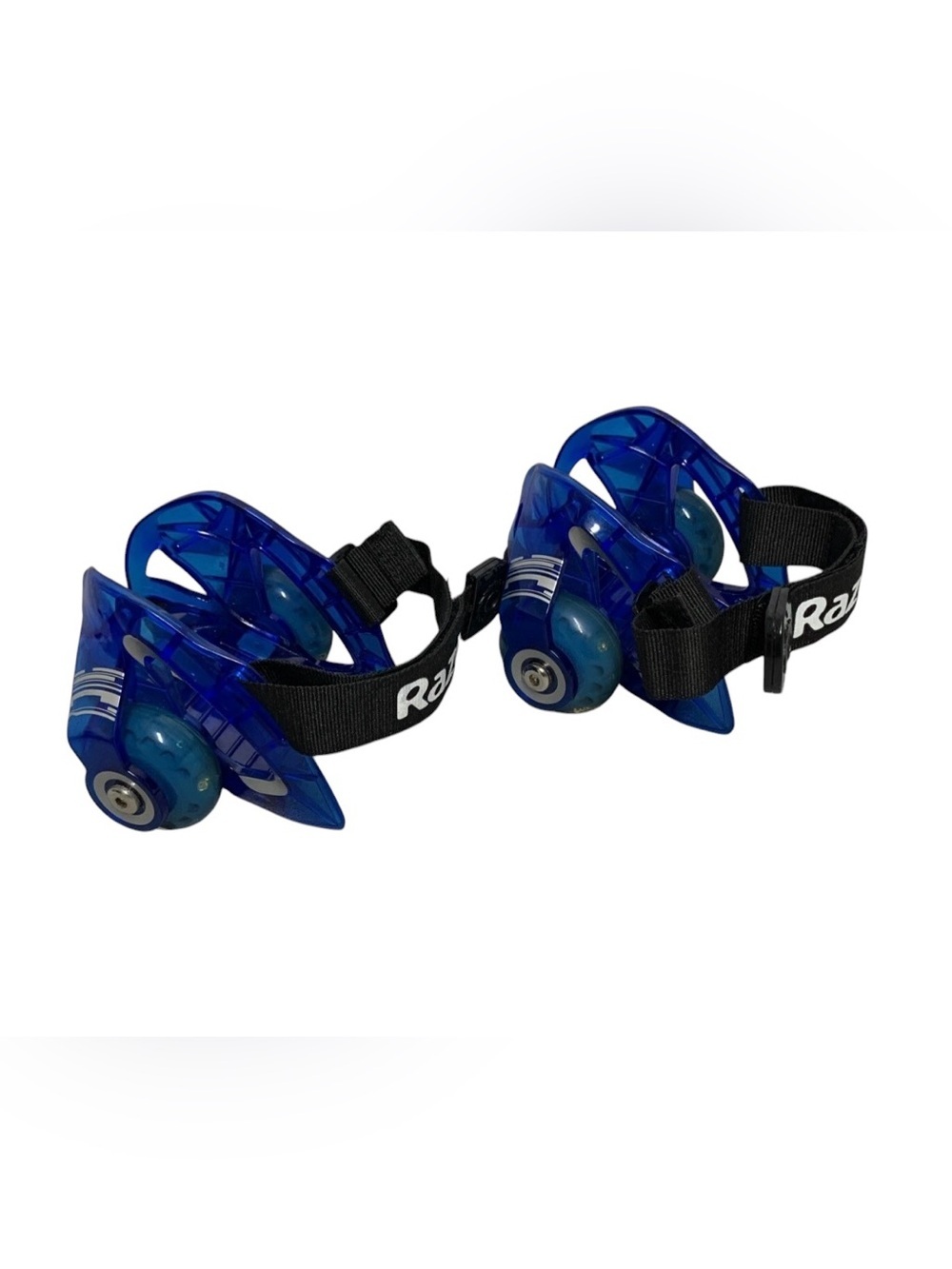 Jetts DLX Razor Skate Heel Wheels Blue for Shoes Light Up Wheels Sz 8+